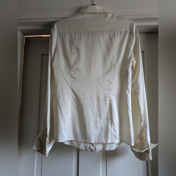 Armani Ivory Ruffle Blouse - Picture 3 of 6